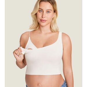 White Maternity Nursing Top